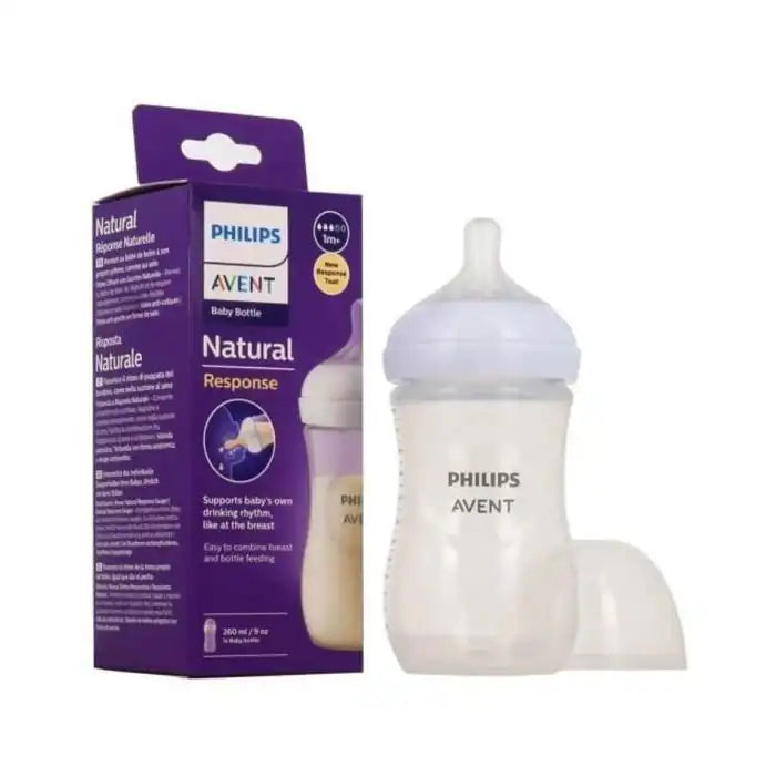 Philips avent biberon natural en verre 3.0 teat 1m+ 260ml