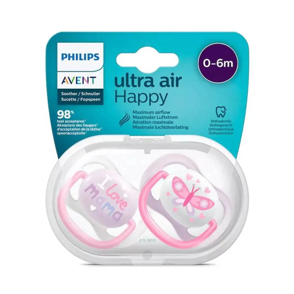 Philips avent sucette air 0-6m girl