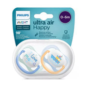 Philips avent sucette air coll 0-6m boy mam/boa