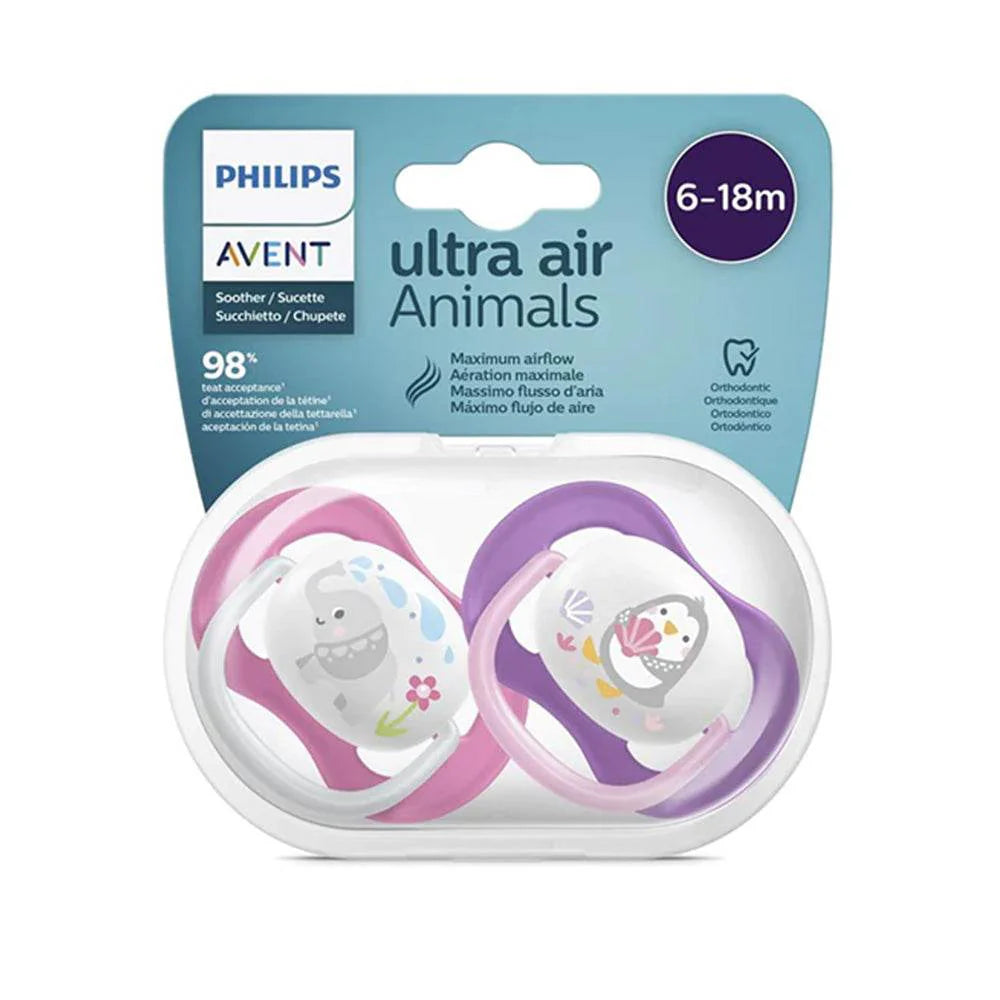 Philips avent sucette soft 6-18m girl