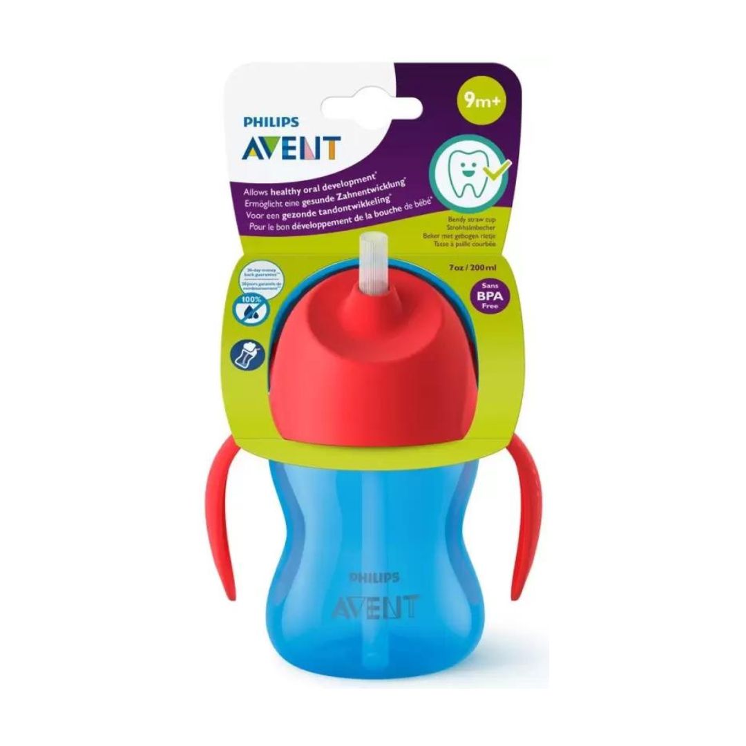 Philips avent tasses a paille 200 ml / 7oz 9m+