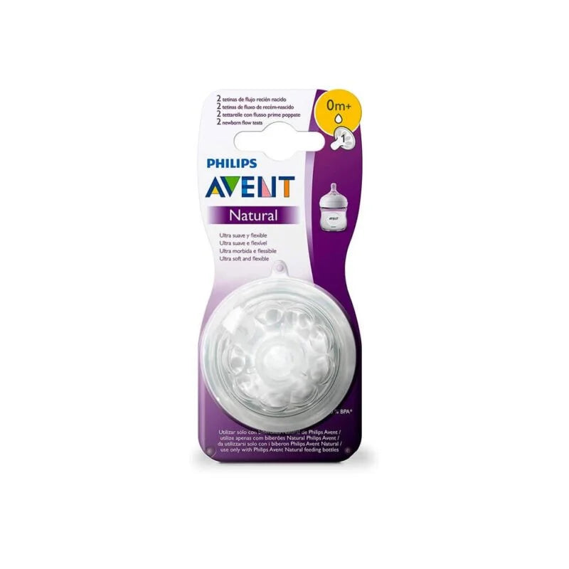 Philips avent tetine natural 0m+ 2 pieces scf041/27