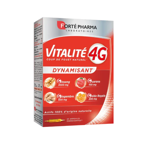 Forté Pharma Vitalité 4G Dynamisant 30 Ampoules