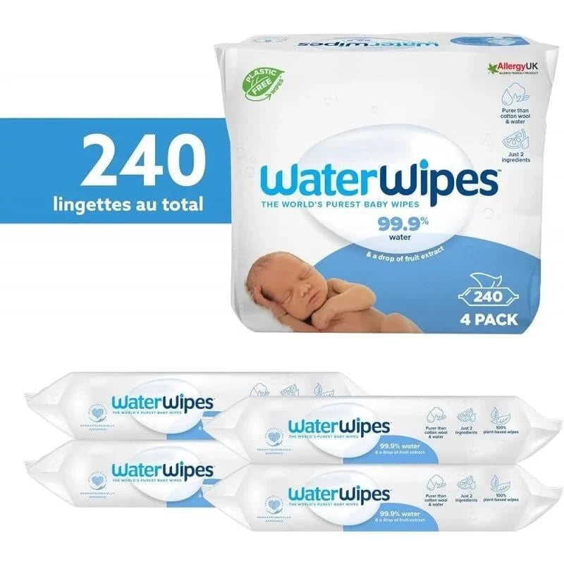 Waterwipes baby 4x60 pk bio