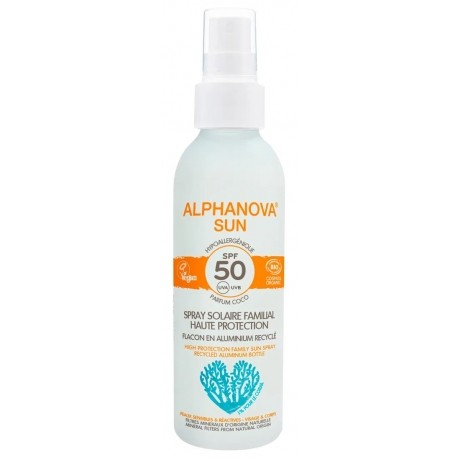 Alphanova Spray Solaire Familial Certifié Bio