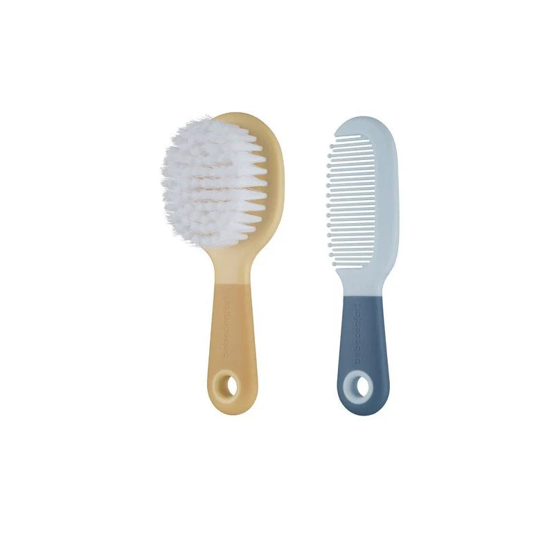 Bébé Confort brosse et peigne avec miroir beige gris