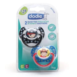 Dodie sucette physiologique +18 mois duo garçon pirate cowboy