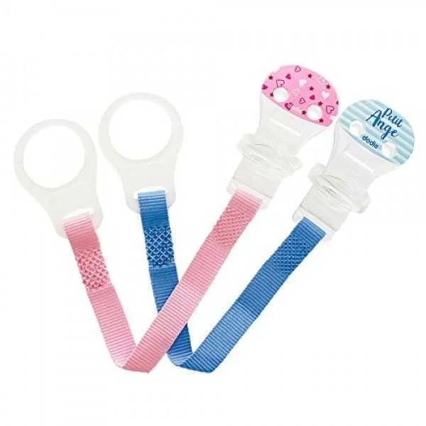 Dodie attache sucette boucle rose bleu