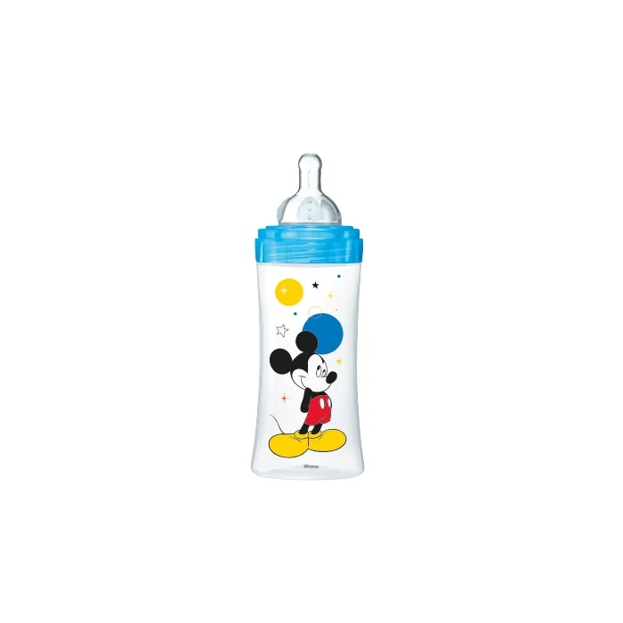 Dodie biberon initiation+ 330 ml Mickey bleu +6 mois