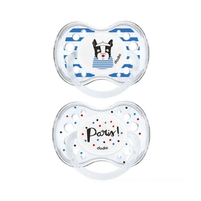 Dodie sucette anatomique +18 mois duo Paris sunny life garçon
