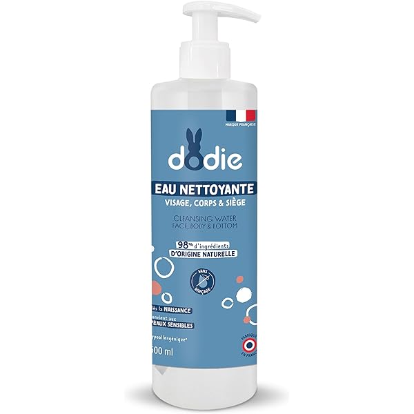 Dodie eau nettoyante 3 en 1 flacon pompe 500 ml