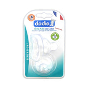 Dodie tétines plate sensation+ débit 4 +6 mois liquides épais x2