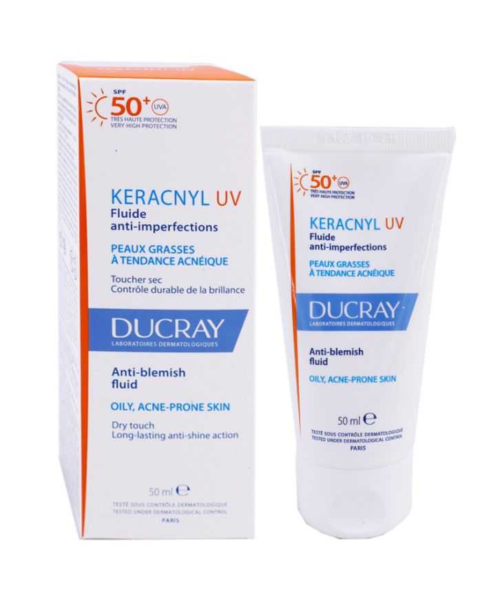 Ducray keracnyl uv 50+ fluide anti imperfection 50ml
