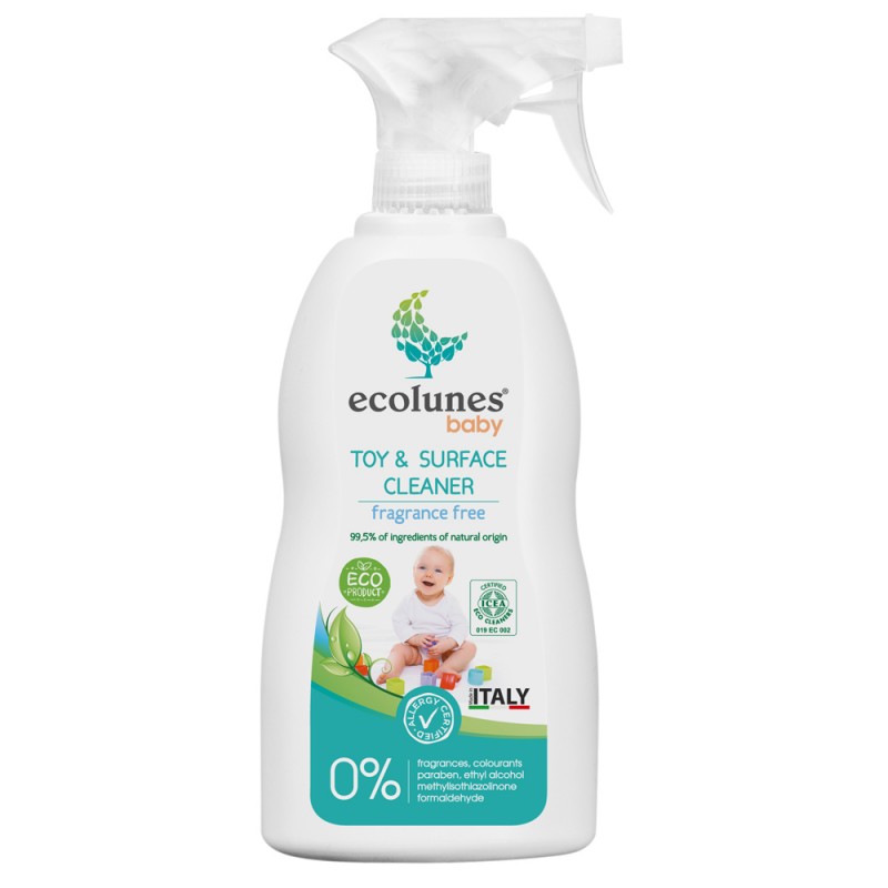 Ecolunes nettoyant jouets et surfaces  écologique et Hypoallergénique – 300 ML