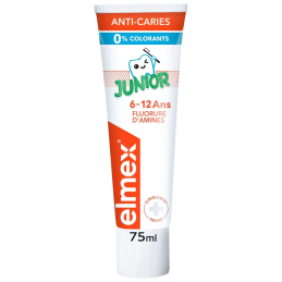 Elmex dentifrice junior 6-12 ans 75 ml