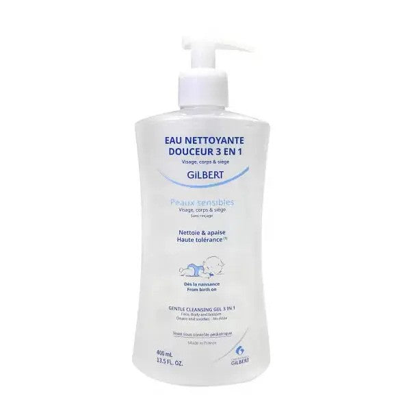 Gilbert Eau nettoyante douceur 3 en 1 400ml