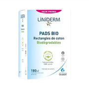 Pack Promo Liniderm PADS BIO Gilbert (180 rectangles de cottons *2 )