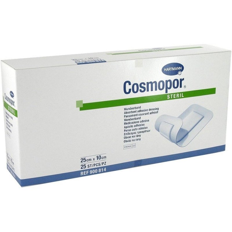 Hartmann cosmopor e pansement adhesif 25 x 10 cm boite 25 u