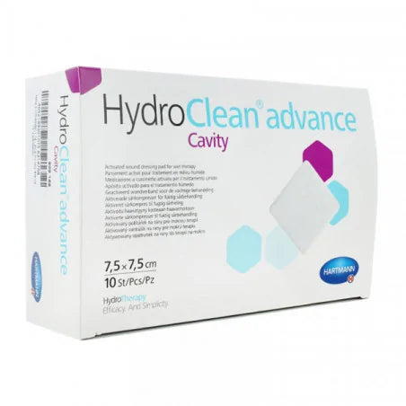 Hartmann hydroclean advance cavite pansement irrigo absorbant 7.5*7.5cm x10u