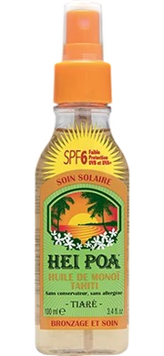 Hei Poa huile sèche au monoï spf 6 parfum coco 100ml