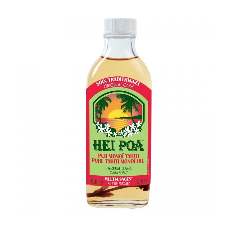 Hei Poa soins traditionnels multi-usages pur monoï tahiti parfum tiare 100ml