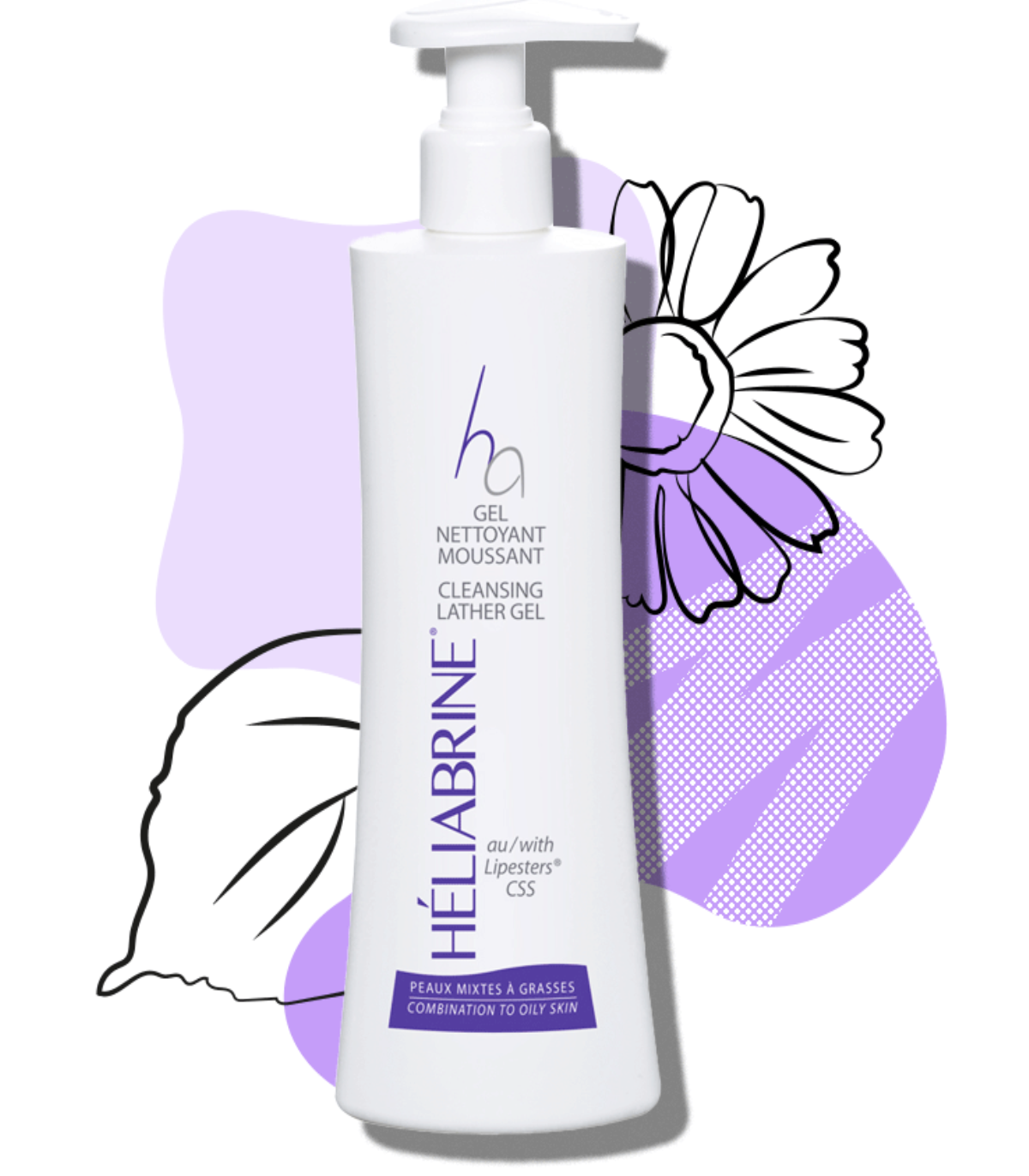 Heliabrine ha gel nettoyant moussa nt 200ml