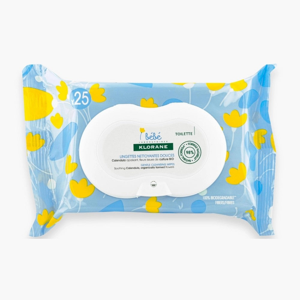 Klorane bb lingettes nettoyantes douces 25u mv