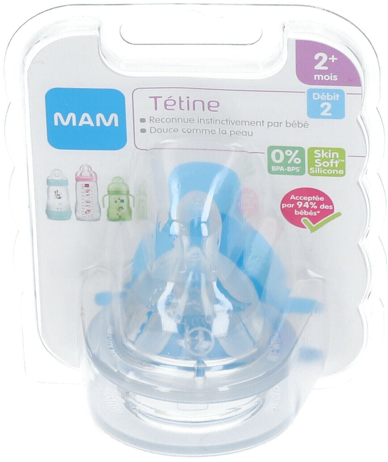 MAM Tétine Taille 2 +2 Mois