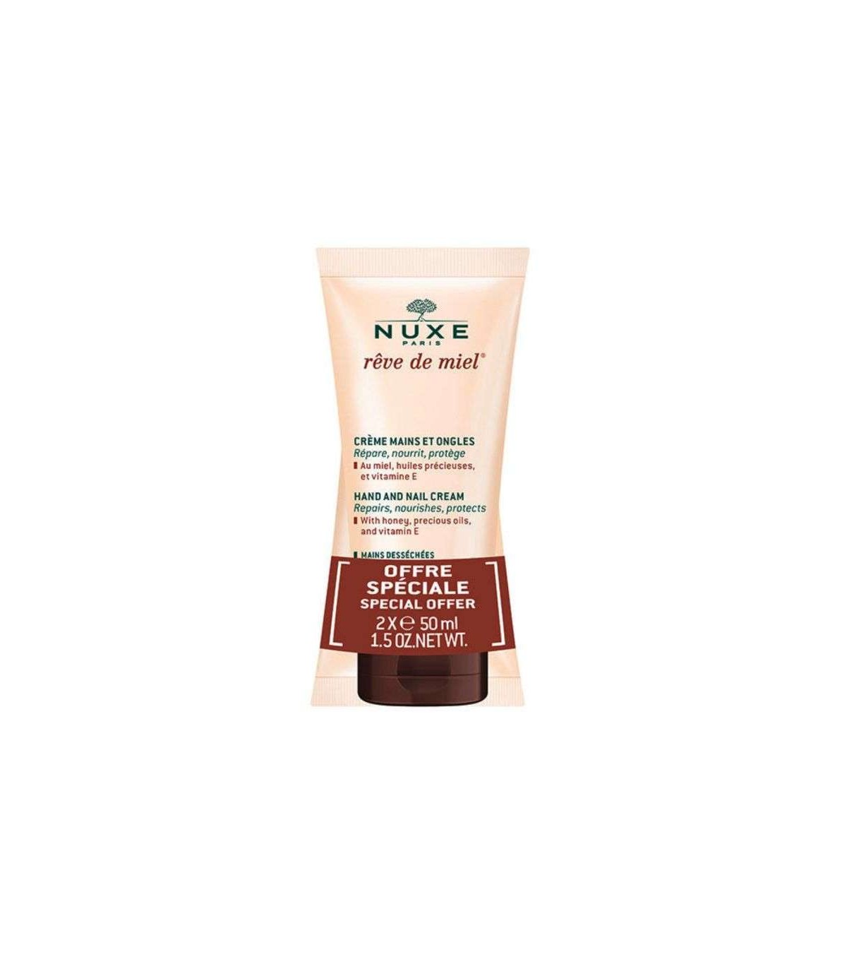 Nuxe reve de miel creme mains et ongles 50ml lot de 2
