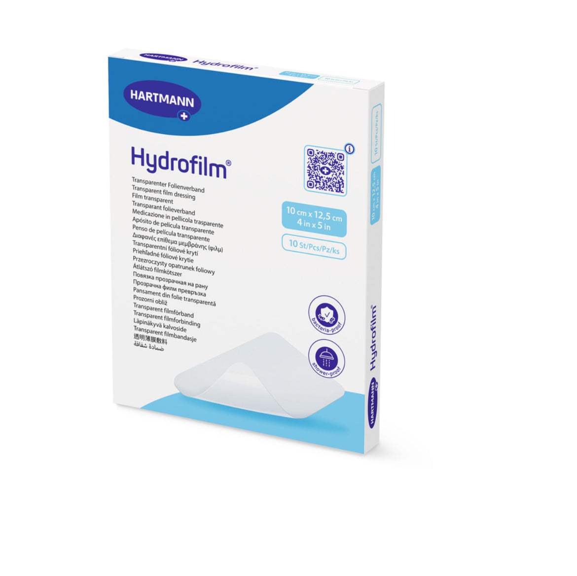 Hartmann hydrofilm pansement transparent adhesif 10 x 25 cm x25