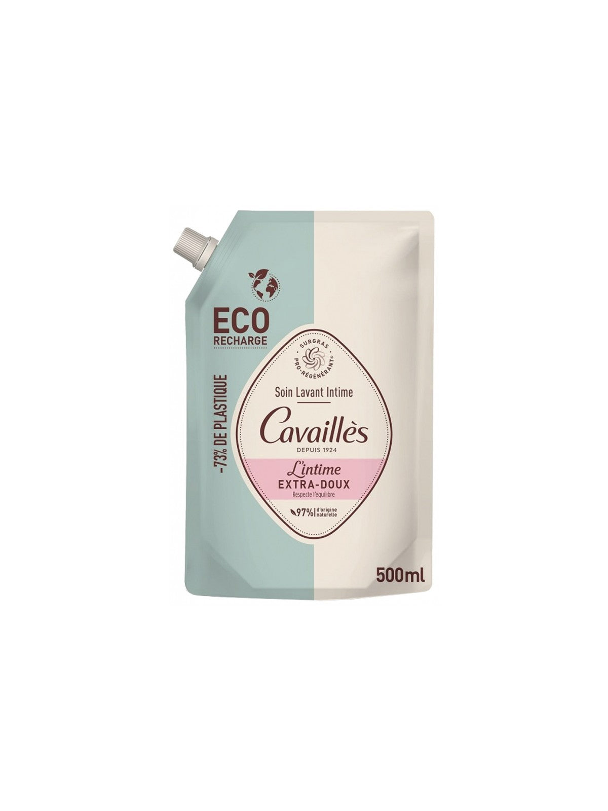 Rogé cavaillès eco recharge toilette intime extra doux 500 ml