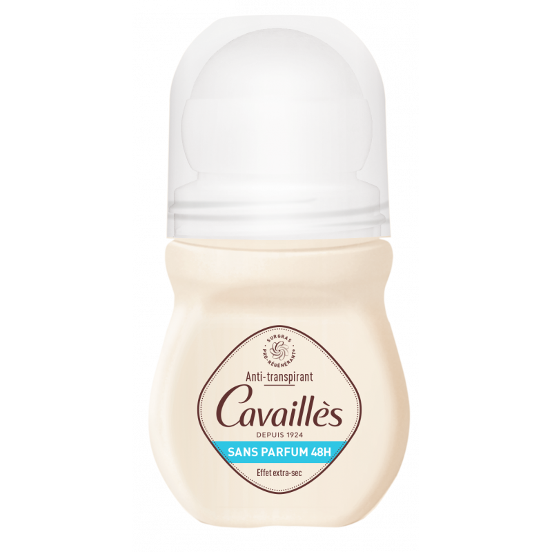 Rogé cavaillès anti trans absorb+ soin regulateur sans parfum roll on 50 ml