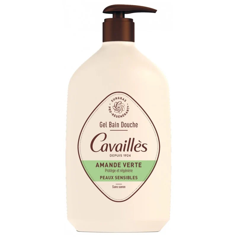 Rogé cavaillès gel surgras bain douche amande verte 1l