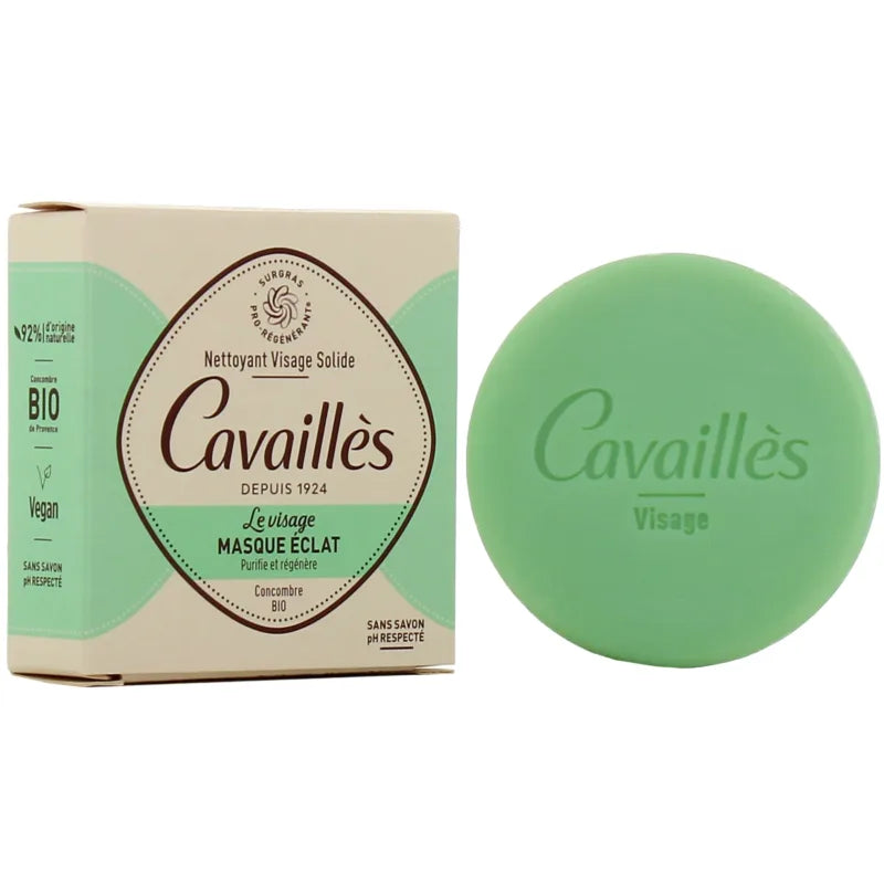 Rogé cavaillès nettoyant visage solide masque eclat 70 gr