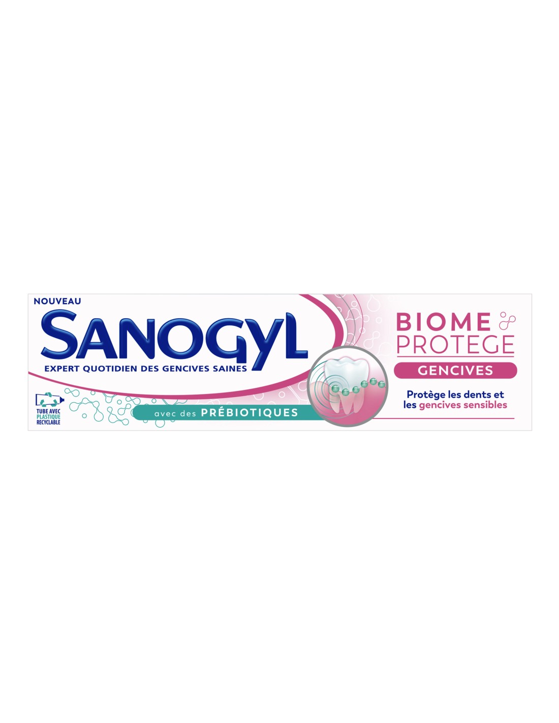 Sanogyl dentif dents biome protege gencives 75 ml