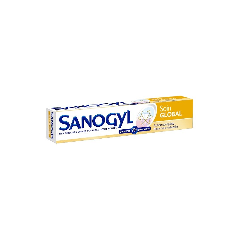 Sanogyl dentif soin global blancheur naturelle tb 75 ml