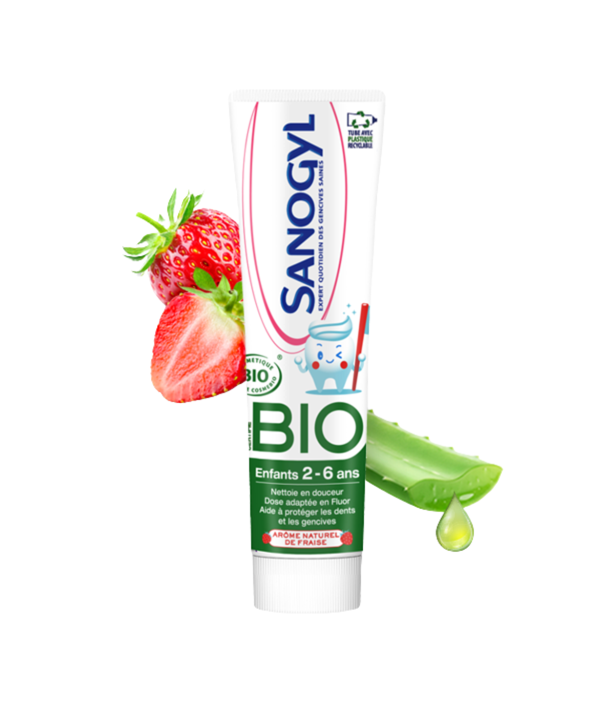 Sanogyl dentifrice enfants bio tube 50 ml