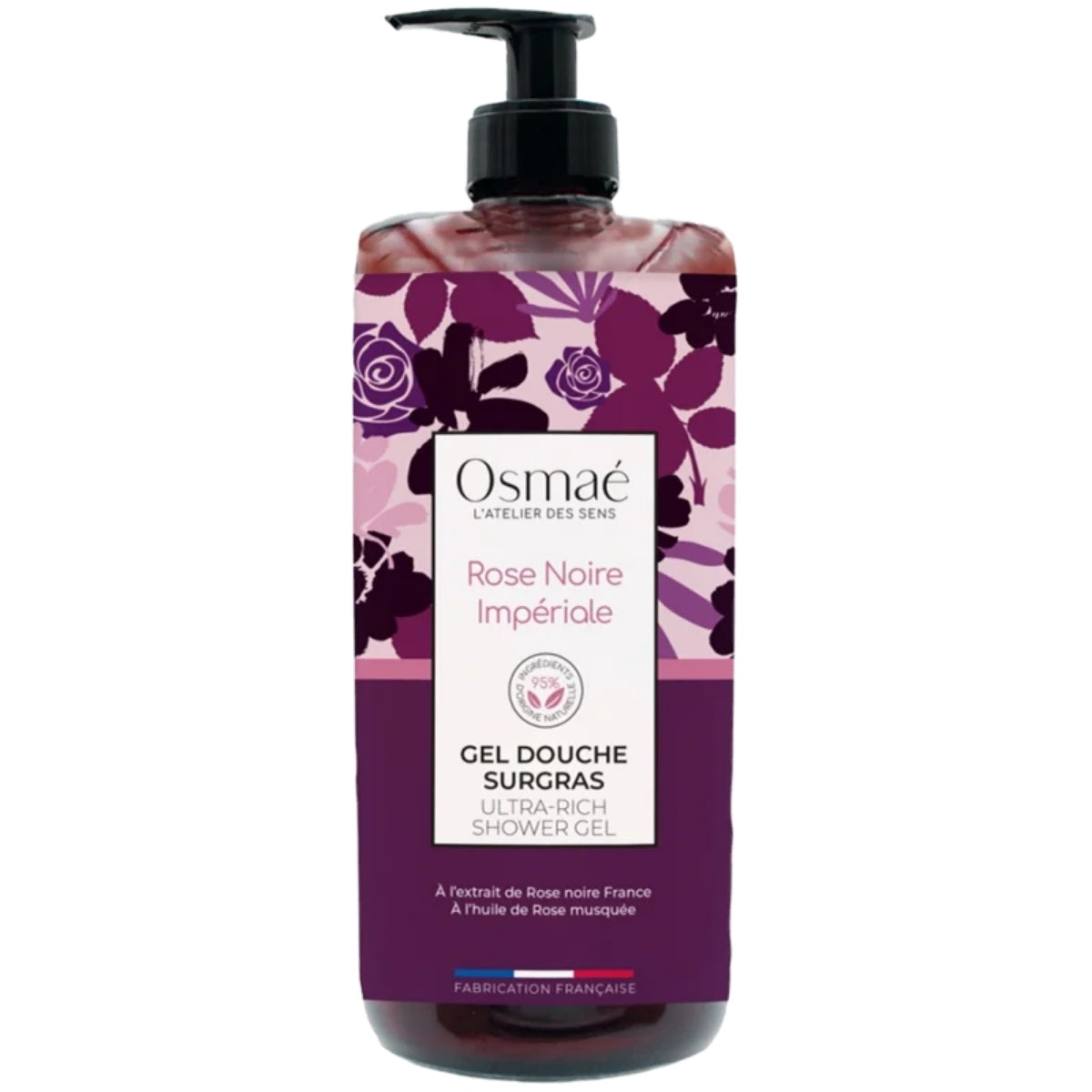 Osmaé Gel douche surgras rose noire Impériale 1 L