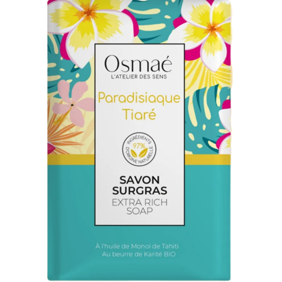 Osmaé Savon surgras paradisiaque Tiaré 200 g
