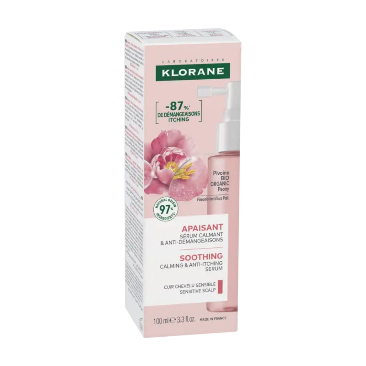Klorane serum calm pivoine bio 100ml