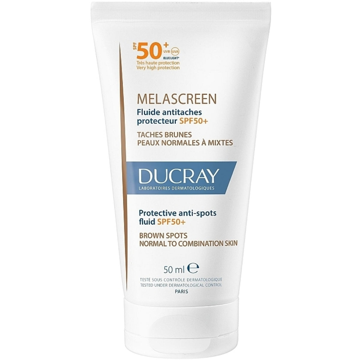 Ducray melascreen protective anti spots fluid spf50+