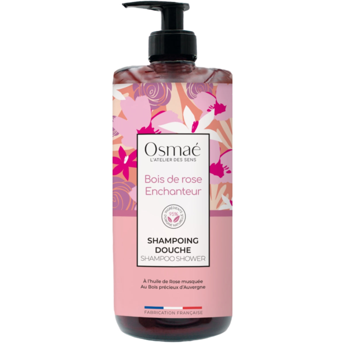 Osmaé Shampoing douche Bois de Rose Enchanteur 1 L