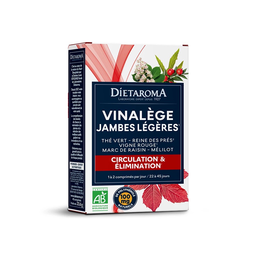 Dietaroma Vinalège Circulation 45 comprimés