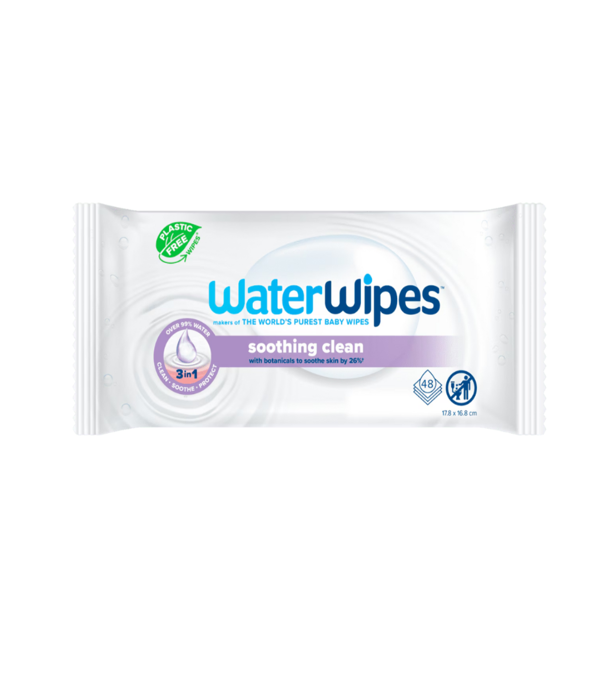 Waterwipes apaisante nettoyante 48 lingettes